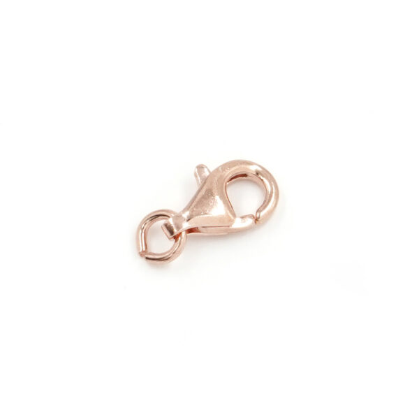 Sterling Silver lobster clasp from 4x8mm to 9x16mm – Rose Color