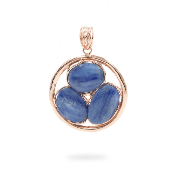 Sterling silver pendant with kyanite – Rose Color