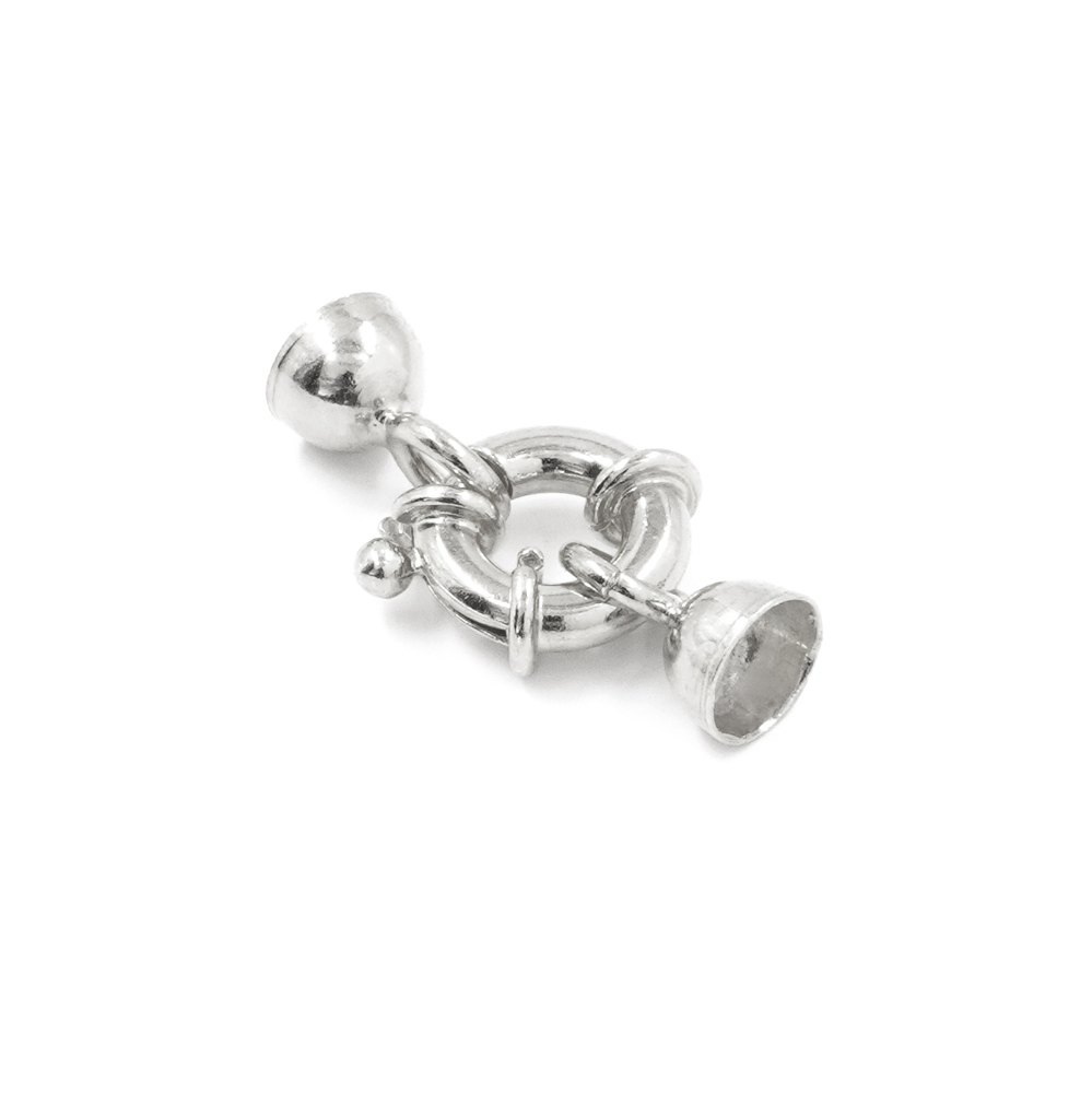 Argento 925 chiusura 10mm coppa 6mm – Rodiato