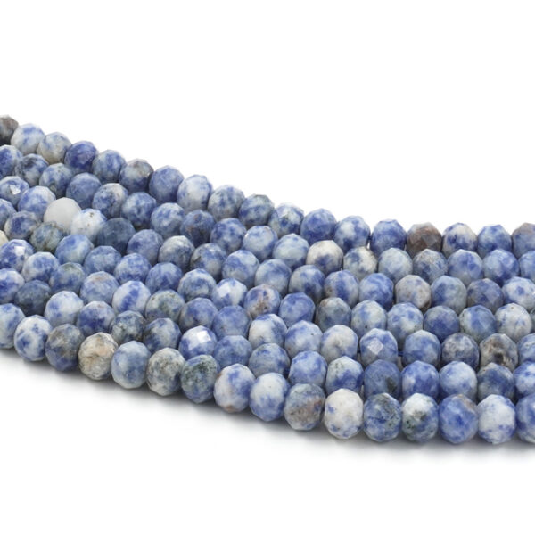 Sodalite strands faceted washer shape size 8x6mm