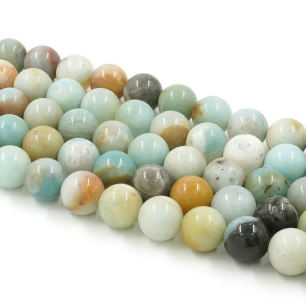 Amazzonite fili tondi multicolore 12mm