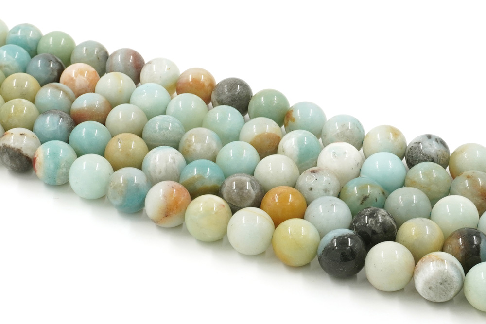 Amazzonite fili tondi multicolore 12mm