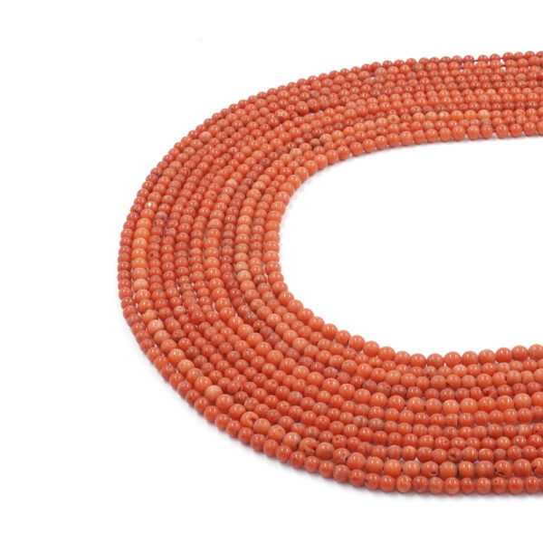 Mediterranean coral strands round shape size ~2mm, ~3mm – Second Choice Quality