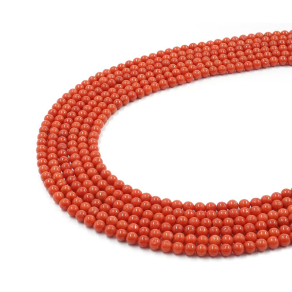 Mediterranean coral strands round shape size ~5mm – Second Choice Quality