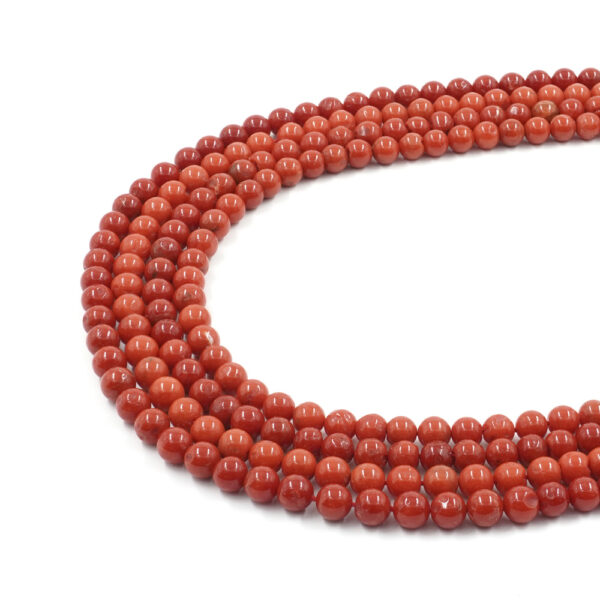 Mediterranean coral strands round shape size ~7mm – Third Choice Quality