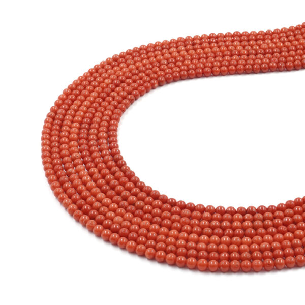 Mediterranean coral strands round shape size ~4mm – Similnet Quality