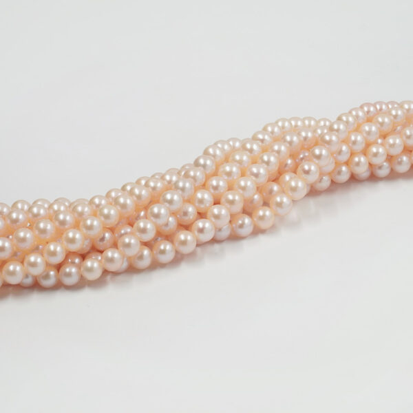 Fresh Water Pearls strands round shape size 9-10mm – Natural Color