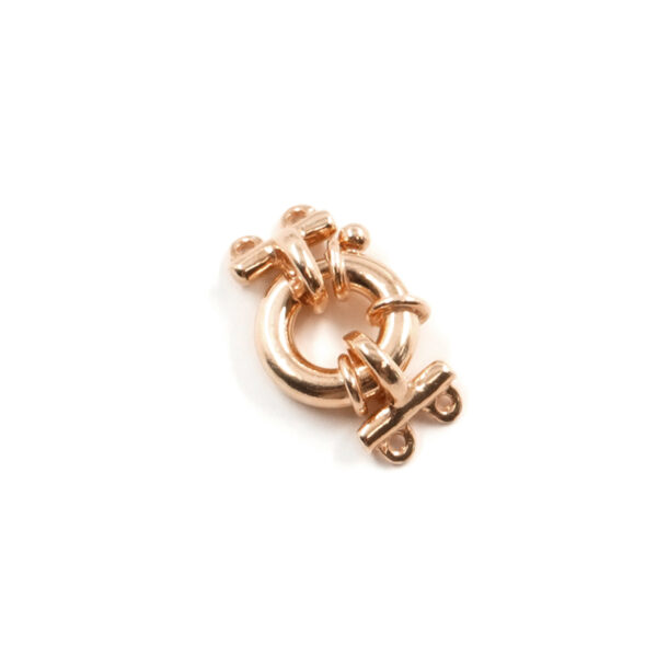 Argento 925 chiusura 12mm con barra a 2 ganci – Rosato