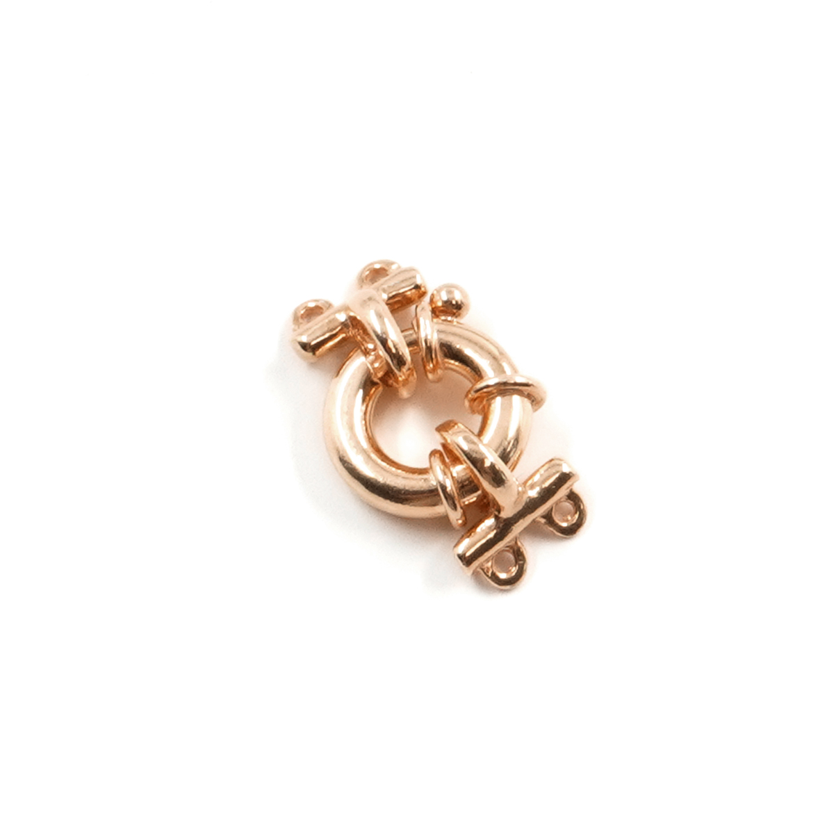 Argento 925 chiusura 12mm con barra a 2 ganci – Rosato