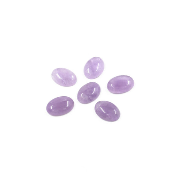 Lavender Amethyst Cabochon oval shape size 18x13mm