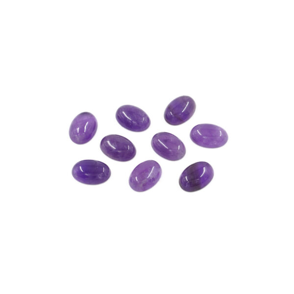 Amethyst Cabochon oval shape size 14x10mm