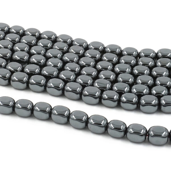Hematite strands stone shape size 10x8mm