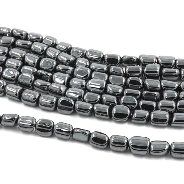 Hematite strands stone shape size 8x6mm