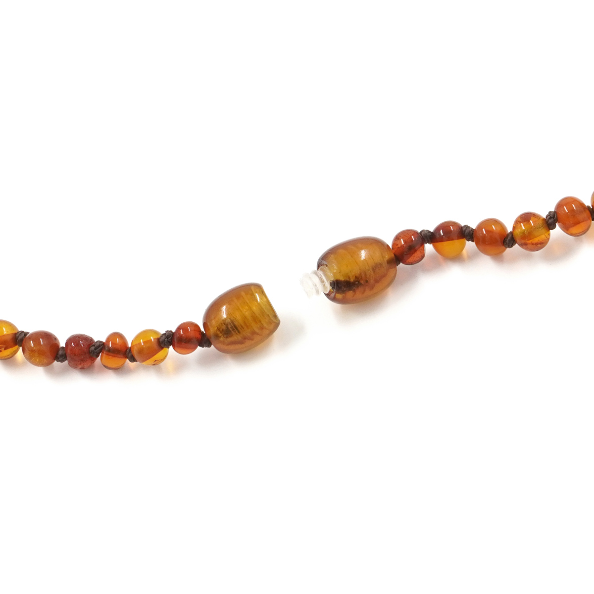 Baltic Amber children necklace – Dark Cognac - Image 3