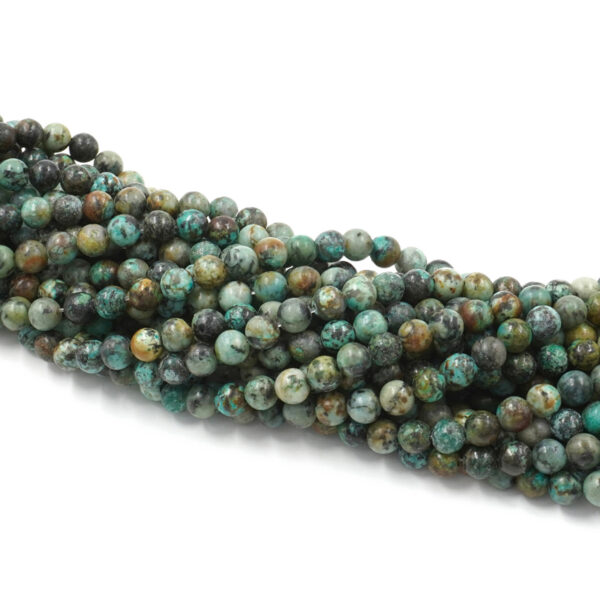 African Turquoise jasper strands round shape size 6mm
