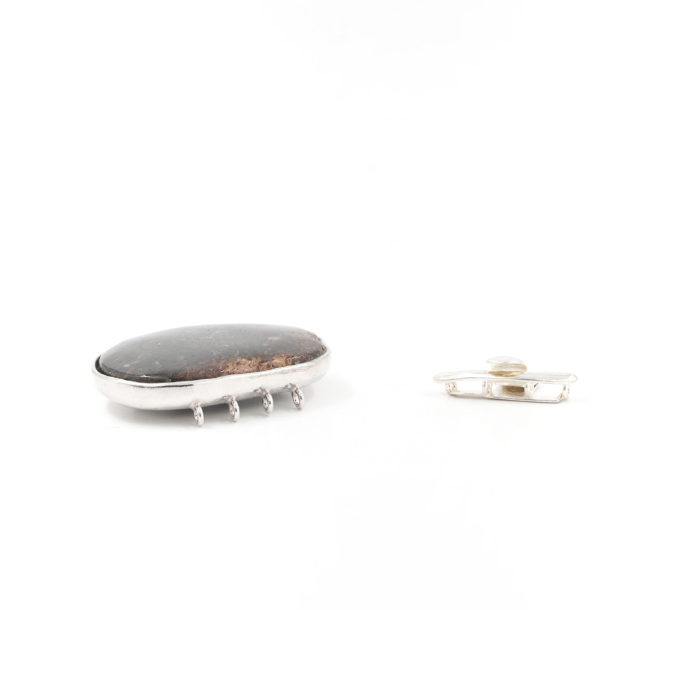 Chiusura in argento 925 con turitella – Rodiato - immagine 4