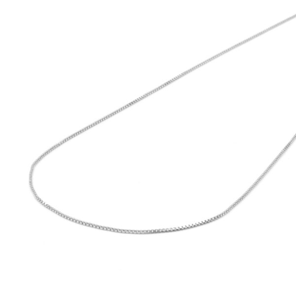 Sterling Silver Veneziana Necklace with 925 mark – 1,10gr – Length 45cm – Rhodium Color