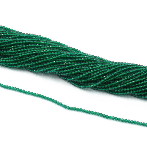 Zirconi fili round sfaccettati 2mm - Verde