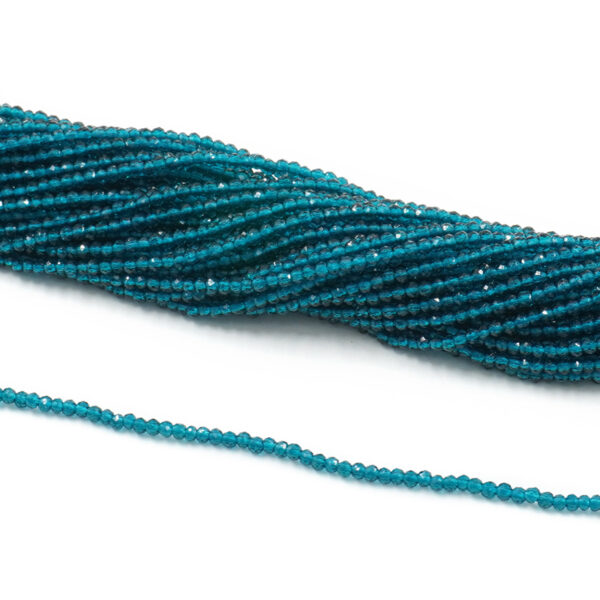 Zirconi fili round sfaccettati 2mm - Azzurro