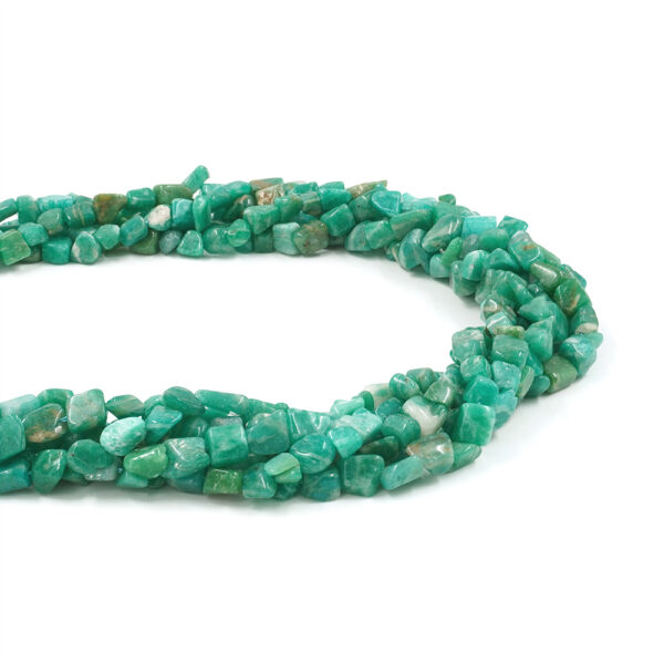 Amazonite strands tumbled stone, nuggets, size 9x6mm