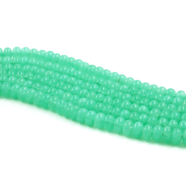 Quarzo spugna Verde fili rondelle 6x4mm