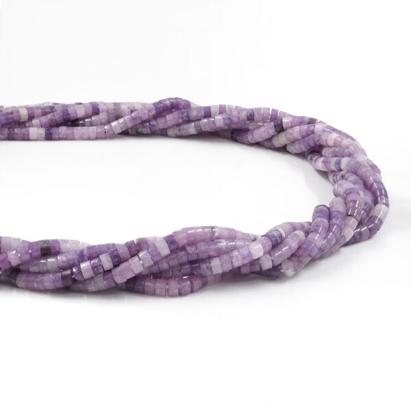 Purple jasper strand washer shape size 4x2mm