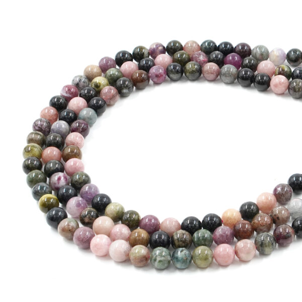 Tourmaline strands round beads 6mm to 14mm