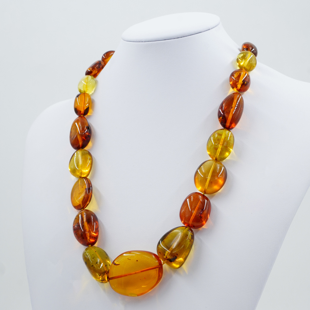 Colombian Amber strands stone shape - Multicolor - Image 3