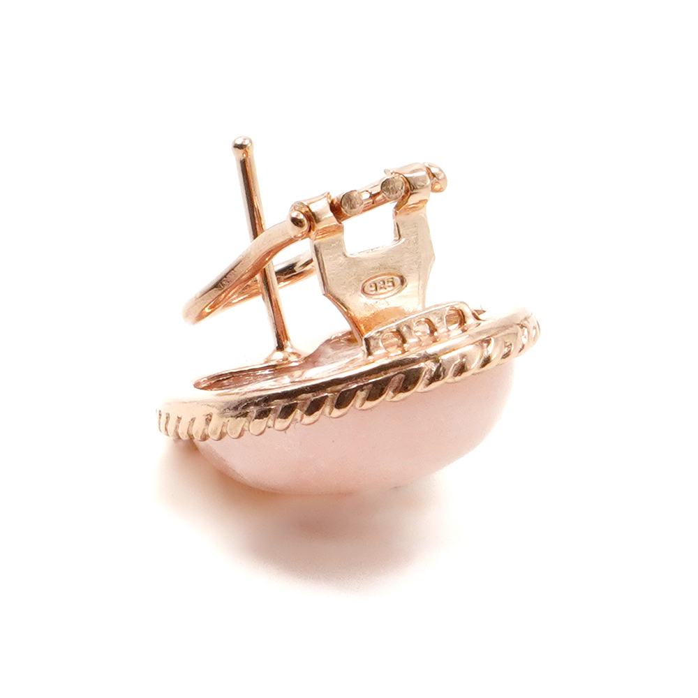 Orecchini in argento 925 con morganite - Rosato - immagine 2