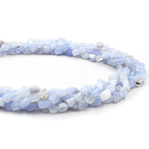 Agata Blu Lace fili sassi 9x6mm