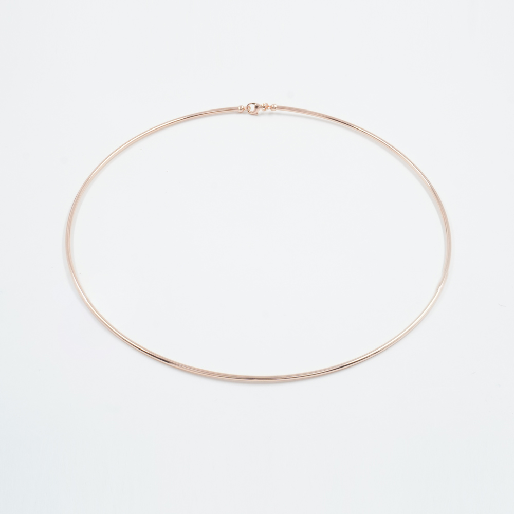 Sterling silver choker necklace - Rosè - COL1774