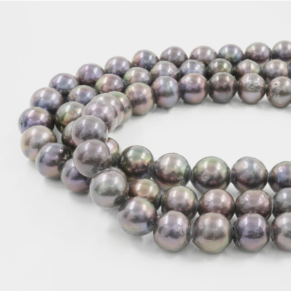 Fresh Water Pearls strands nucleated baroque shape size 14-18mm – Black Color