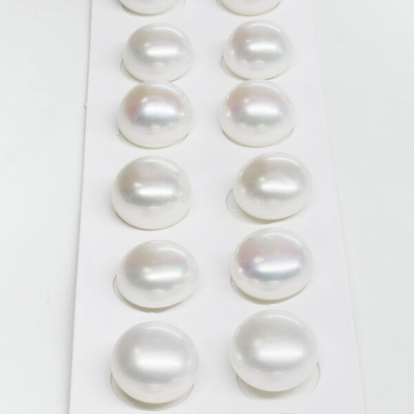 Fresh Water Pearls pairs button shape size 10-11mm