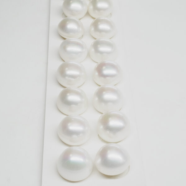 Fresh Water Pearls pairs button shape size 12-13mm
