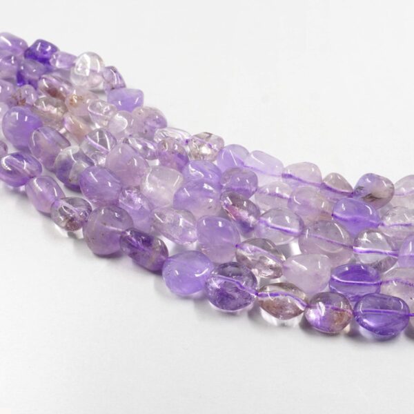 Amethyst strands tumble shape size 11x9mm