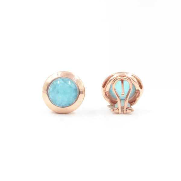 Orecchini in argento 925 con cristallo azzurro – Rosato