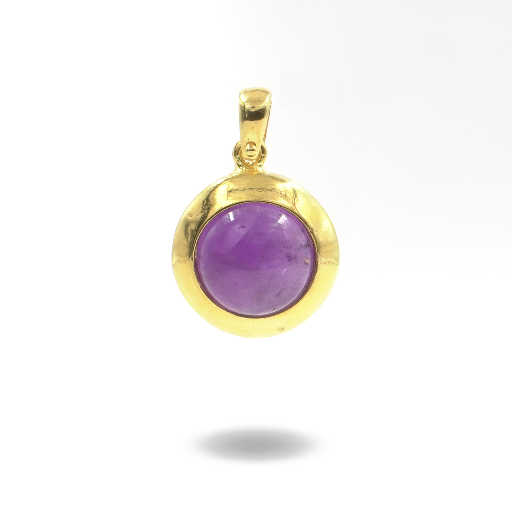 Pendente in argento 925 con ametista – Dorato
