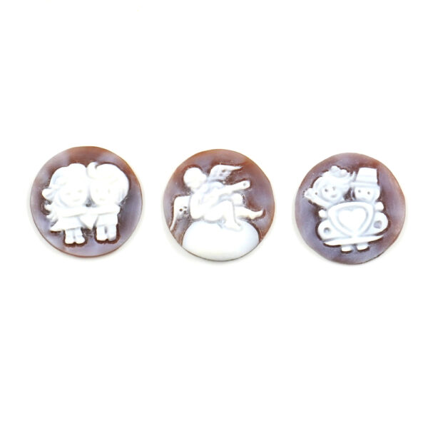 Cameos Sardonic handmade engraved size 22mm – Valentine's Day Collection