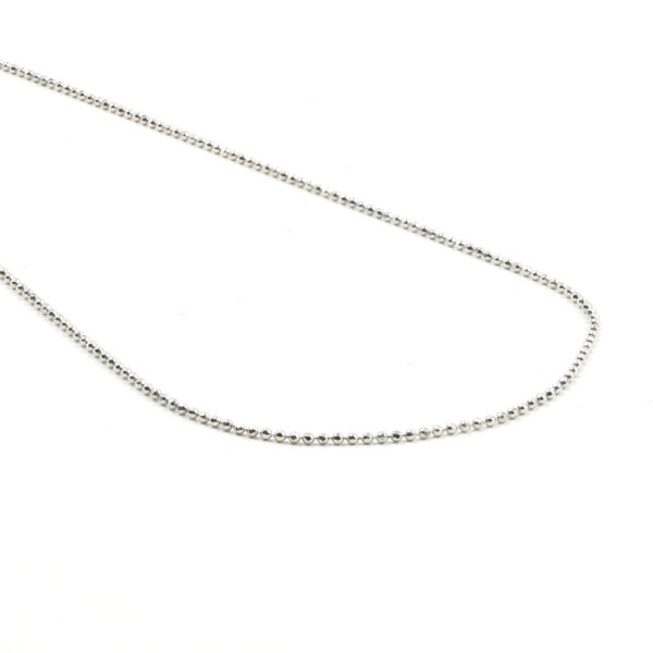 Sterling Silver Veneziana Necklace sphere shape 0,90mm with 925 mark – Length 40cm – Rhodium Color