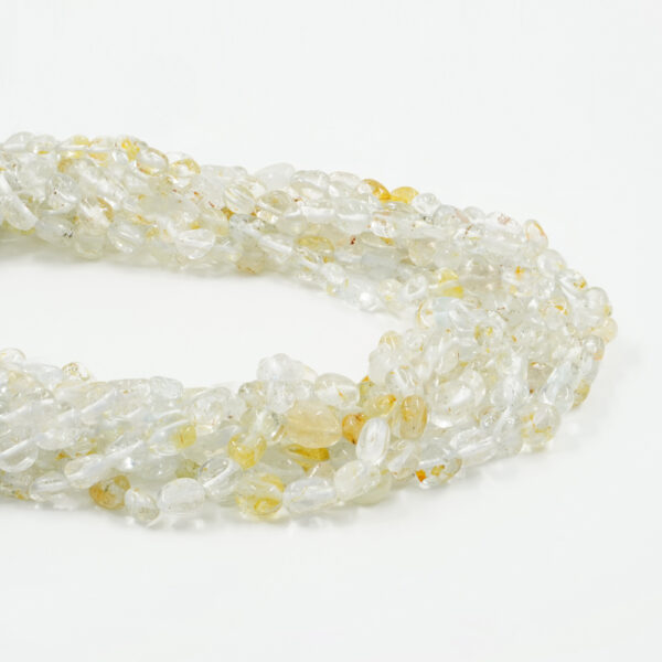 Citrine Quartz strands tumble shape size 8x6mm