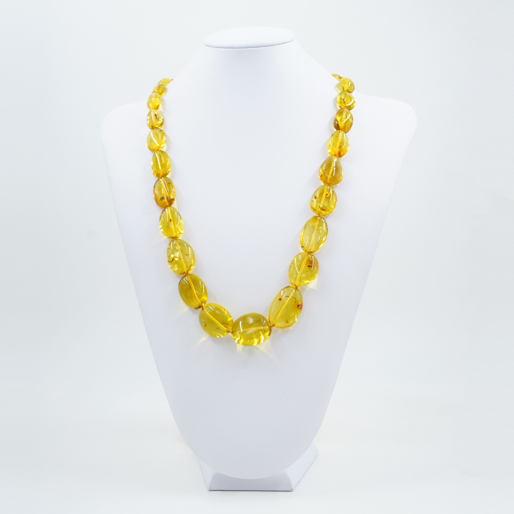 Citrine Baltic Amber strands tumble shape - Image 3
