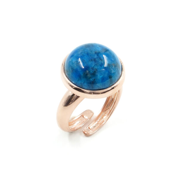 Sterling Silver Ring with apatite – Rose Color
