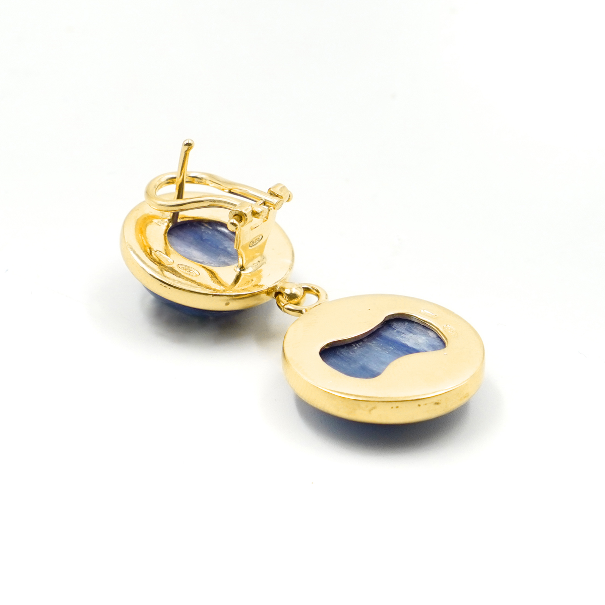 Orecchini in argento 925 con cianite – Dorato - immagine 2