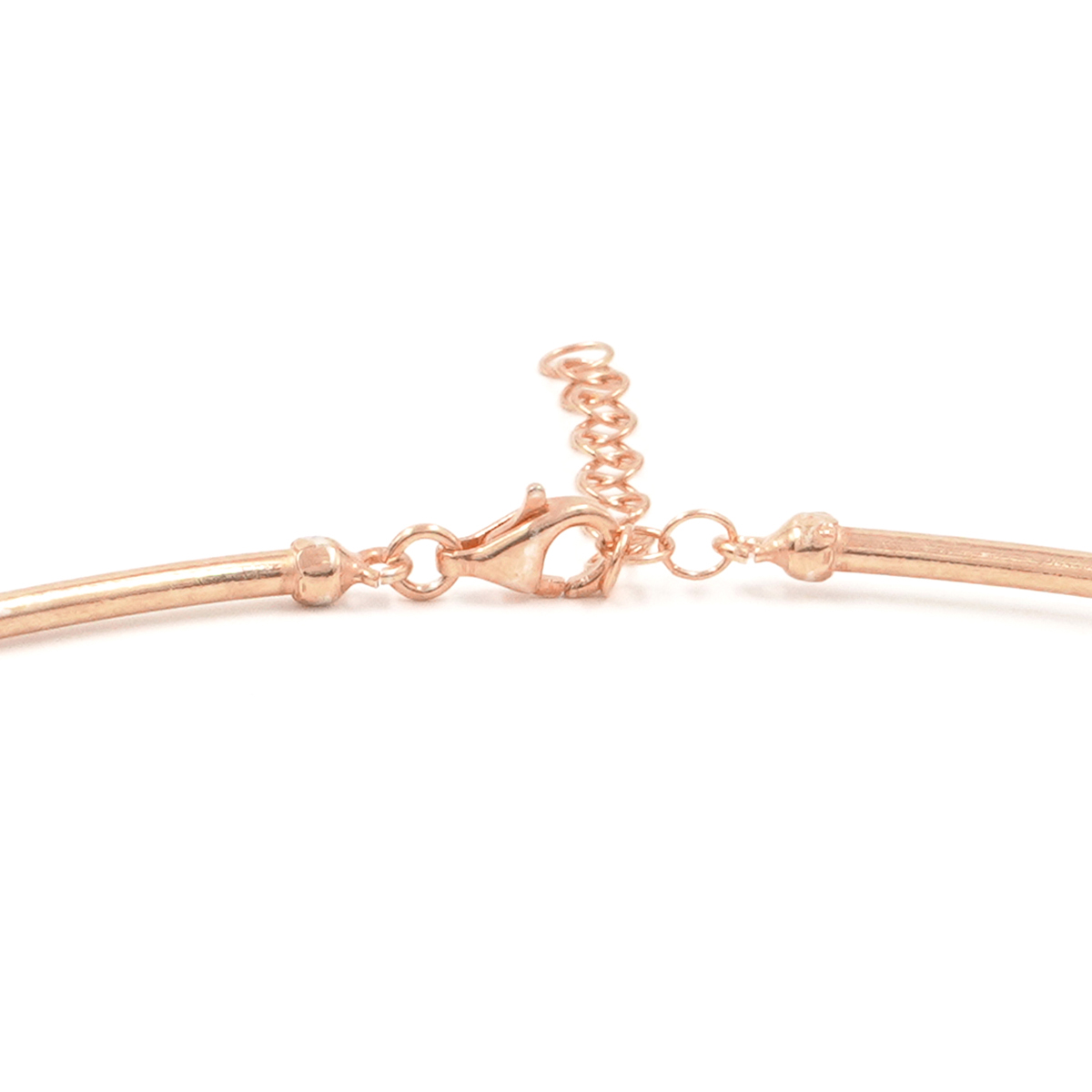 Collana girocollo in argento a canna vuota spessore 2mm – Rosato - immagine 2