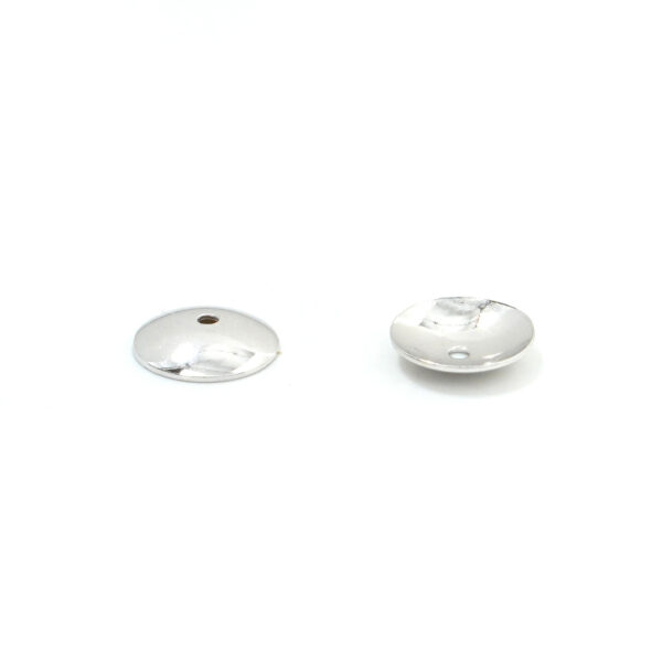Sterling Silver drilled cup size from 3mm to 8mm – Rhodium Color