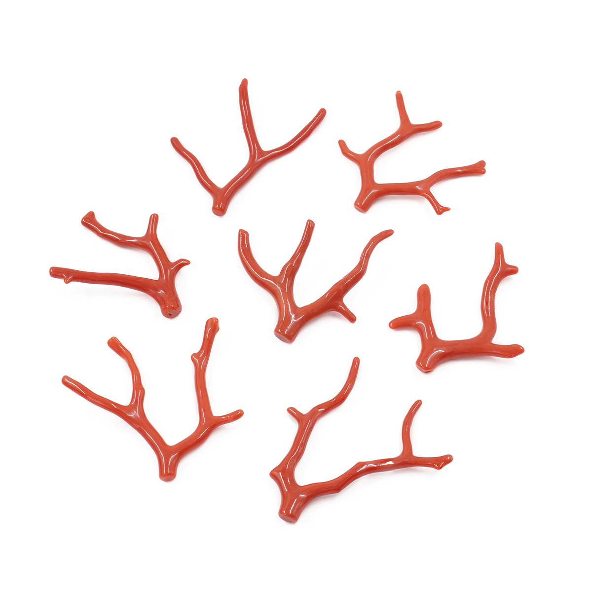 Mediterranean Coral loose branch shape from 2,60gr to 3,90gr