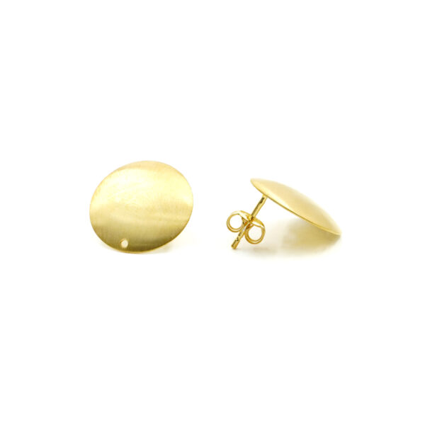 Orecchini argento coppetta 17mm &ndash; Dorato
