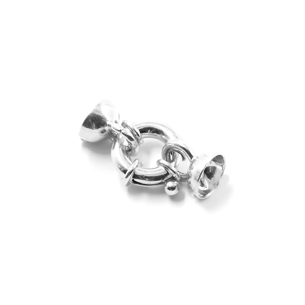 Argento 925 chiusura 12mm coppa 8mm – Rodiato