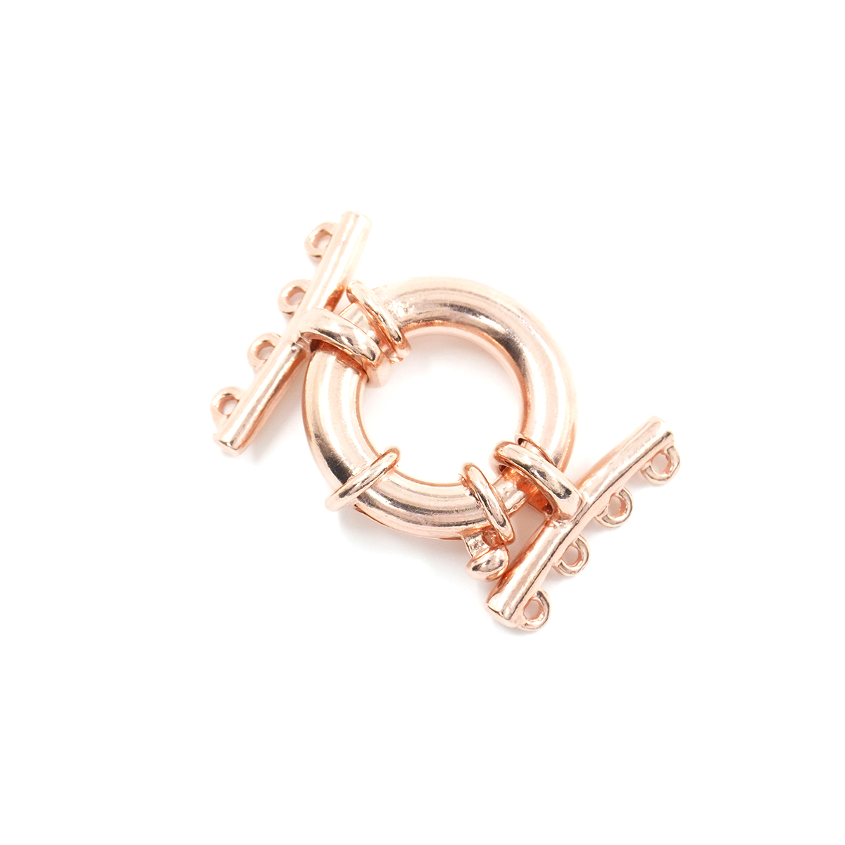 Argento 925 chiusura 18mm con barra a 4 ganci – Rosato