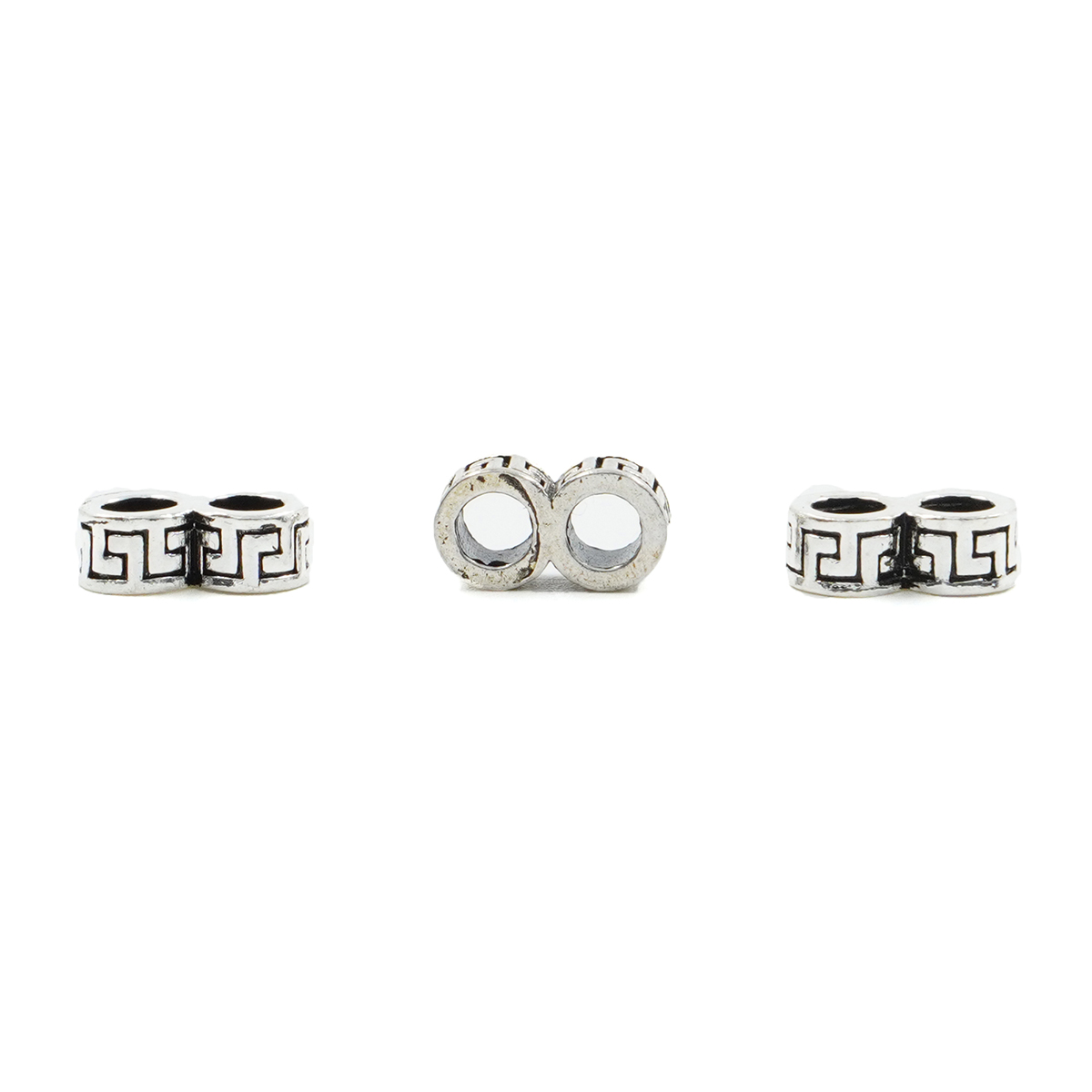 Argento 925 distanziatori rondelle doppi 5x3mm